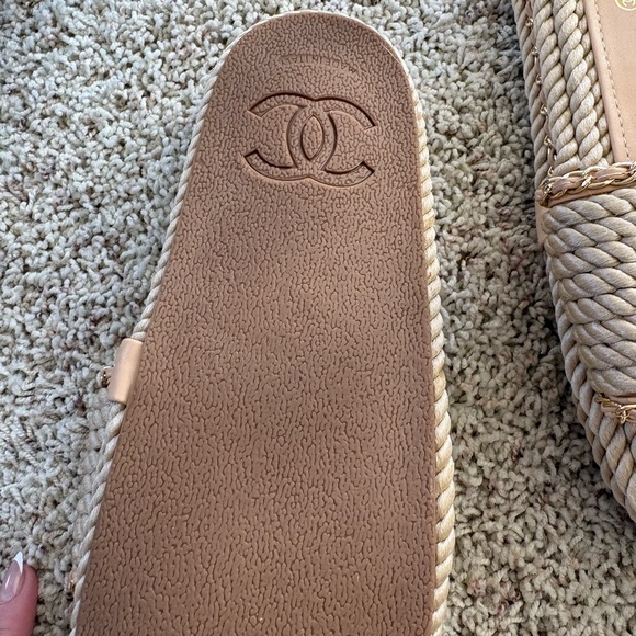 Tan Rope Slide Sandals - Picture 3 of 4